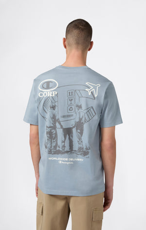 T-shirt Relax Fit da Uomo con Grafica