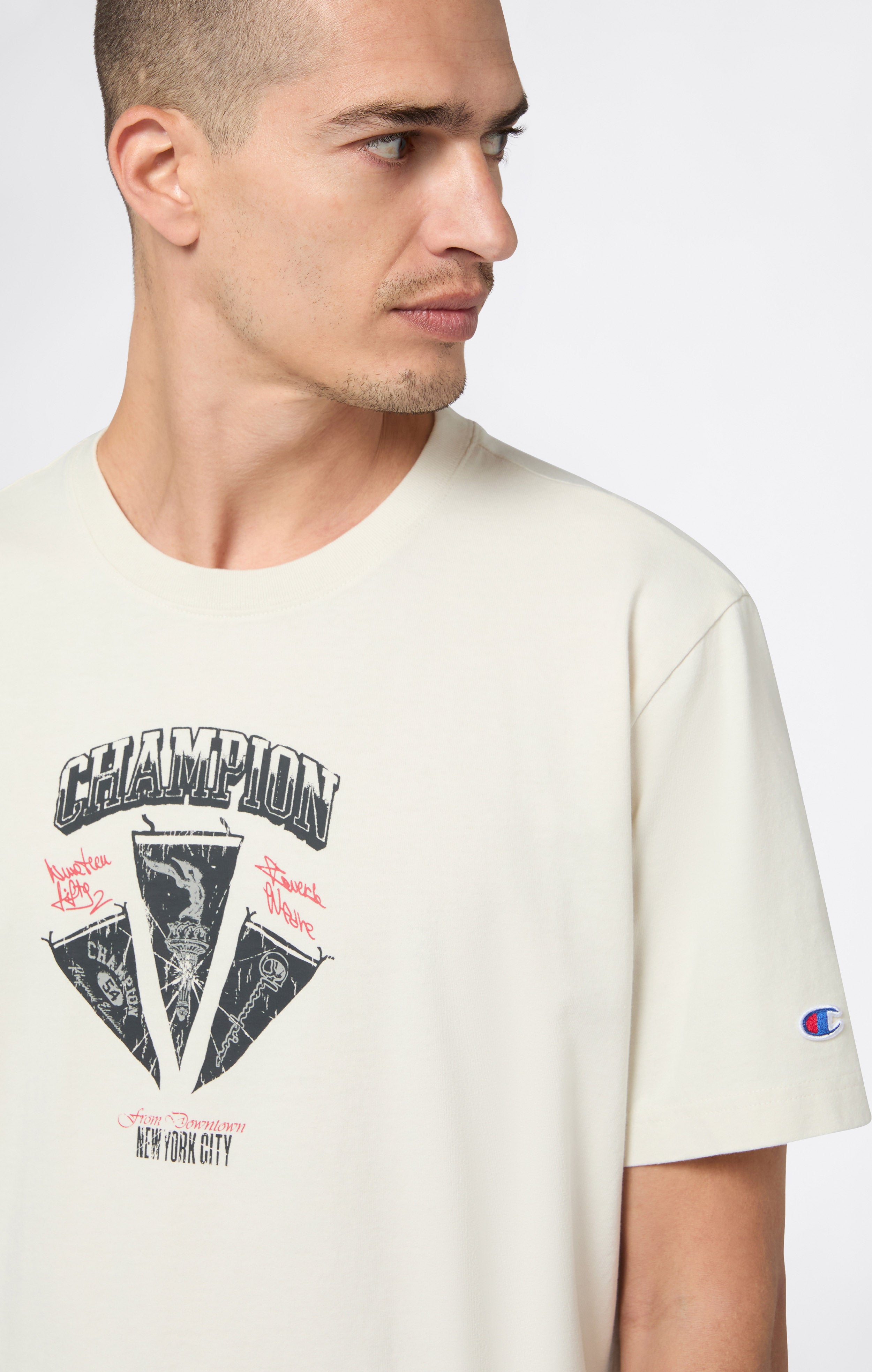 T-shirt con Grafica da Uomo REVERSE WEAVE