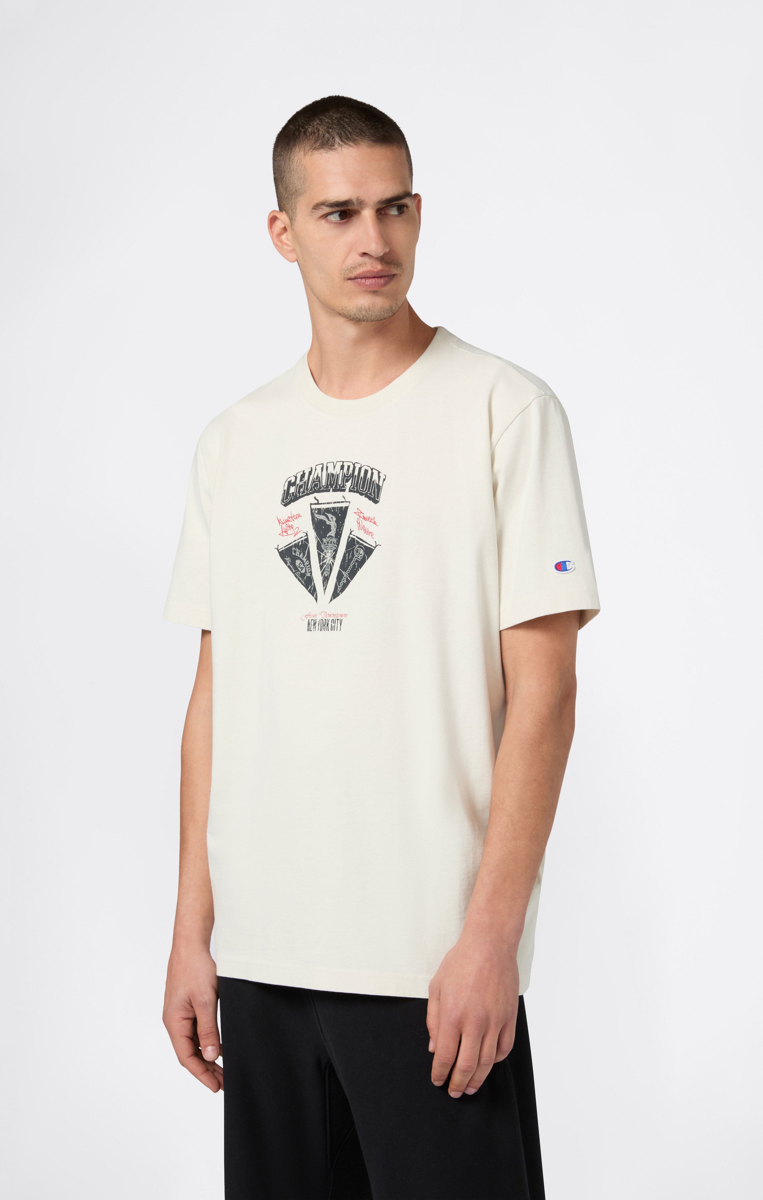 T-shirt con Grafica da Uomo REVERSE WEAVE