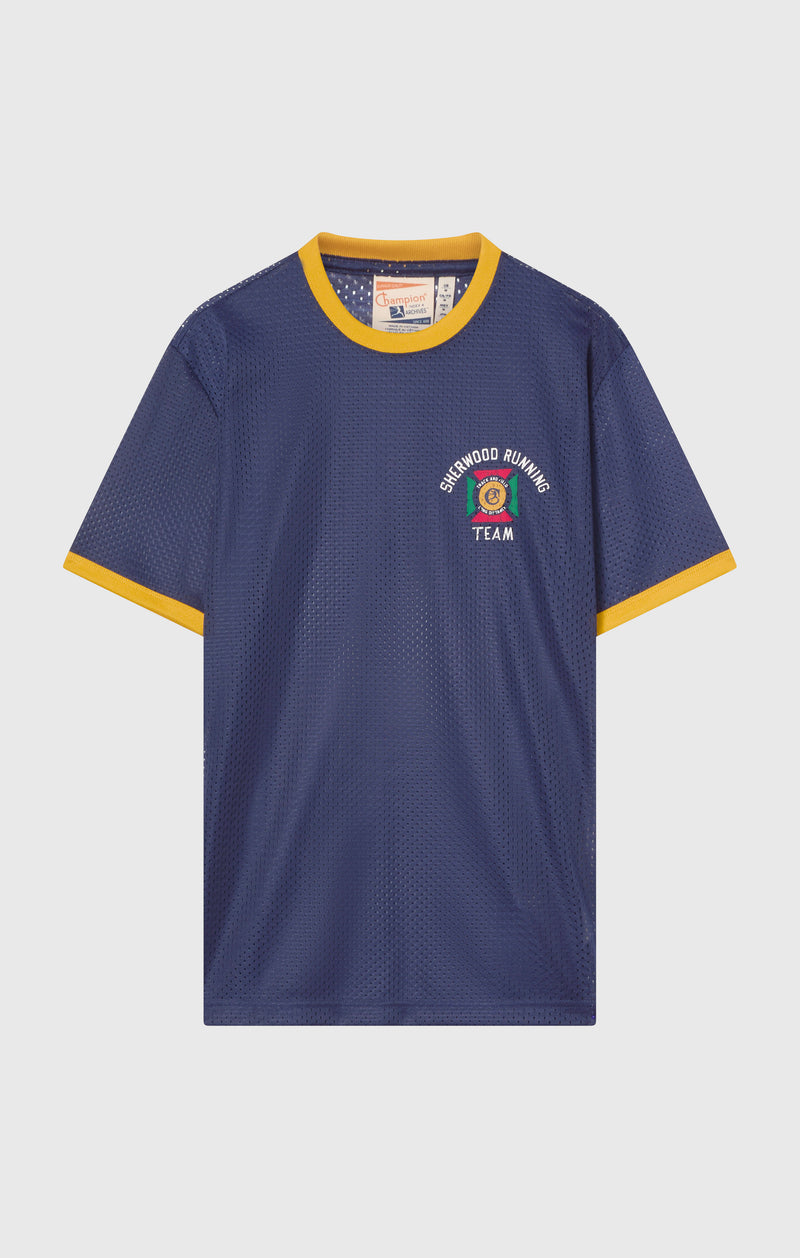 Herren-Baseballshirt aus Mesh Index & Archives Island Trees