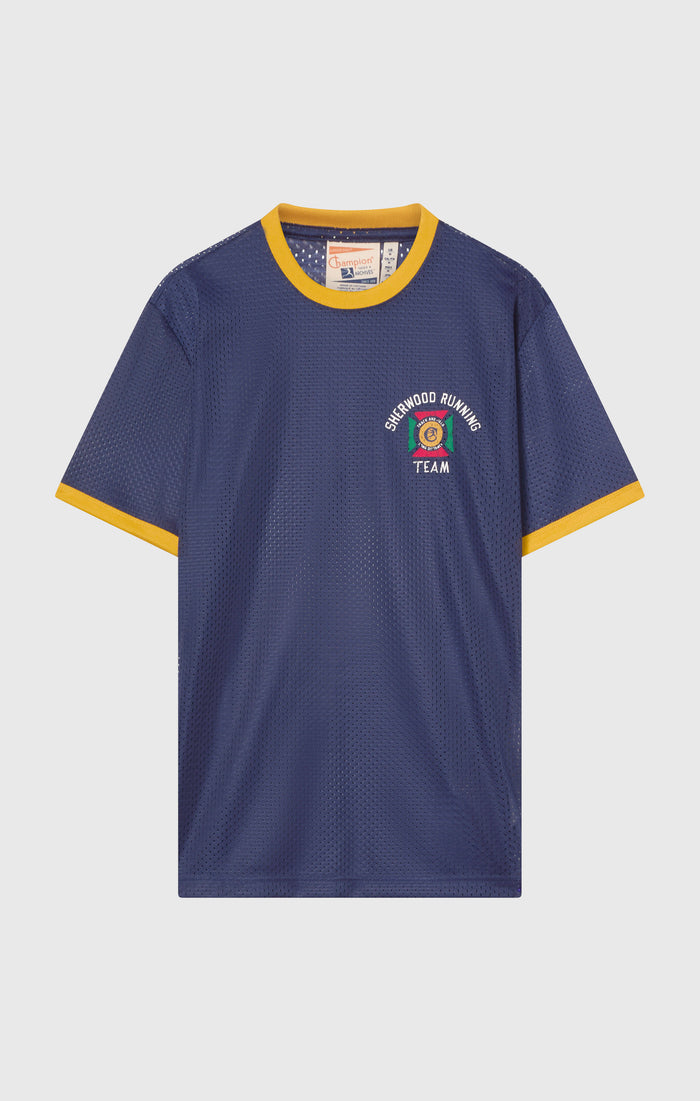 Herren-Baseballshirt aus Mesh Index & Archives Island Trees