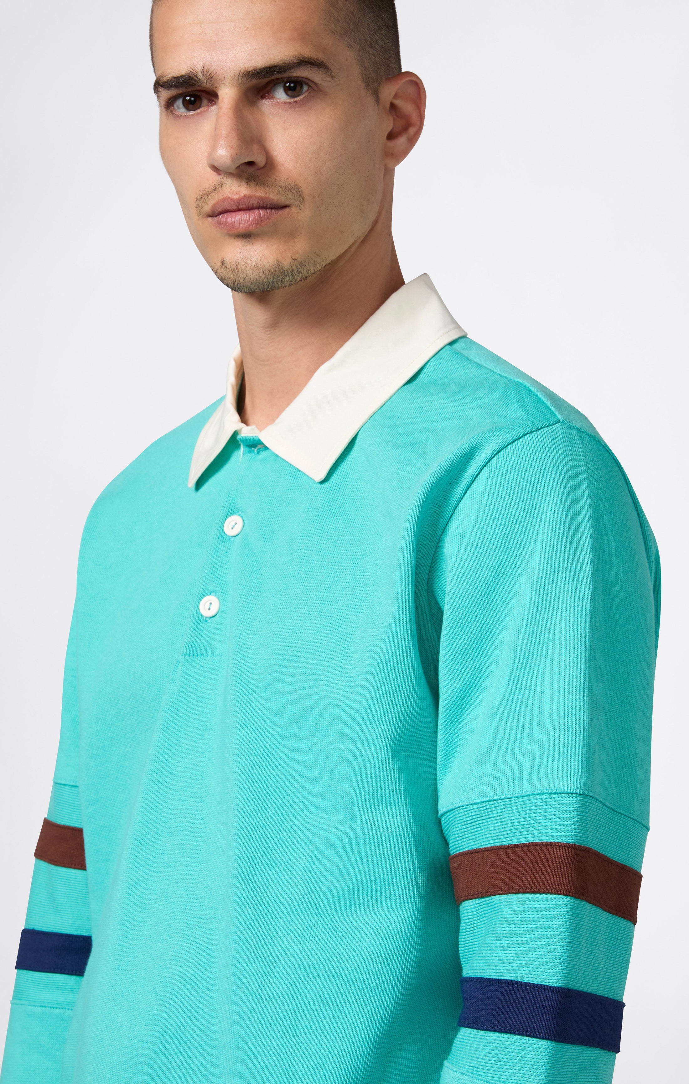 Herren-Poloshirt mit Langarm Index & Archives Island Trees