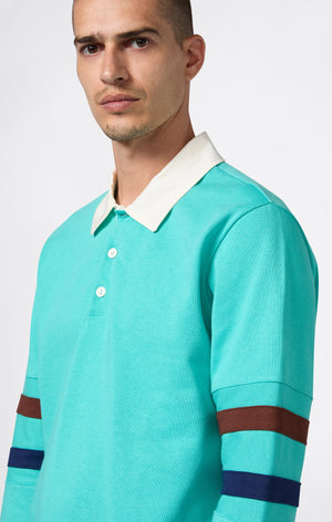 Herren-Poloshirt mit Langarm Index & Archives Island Trees