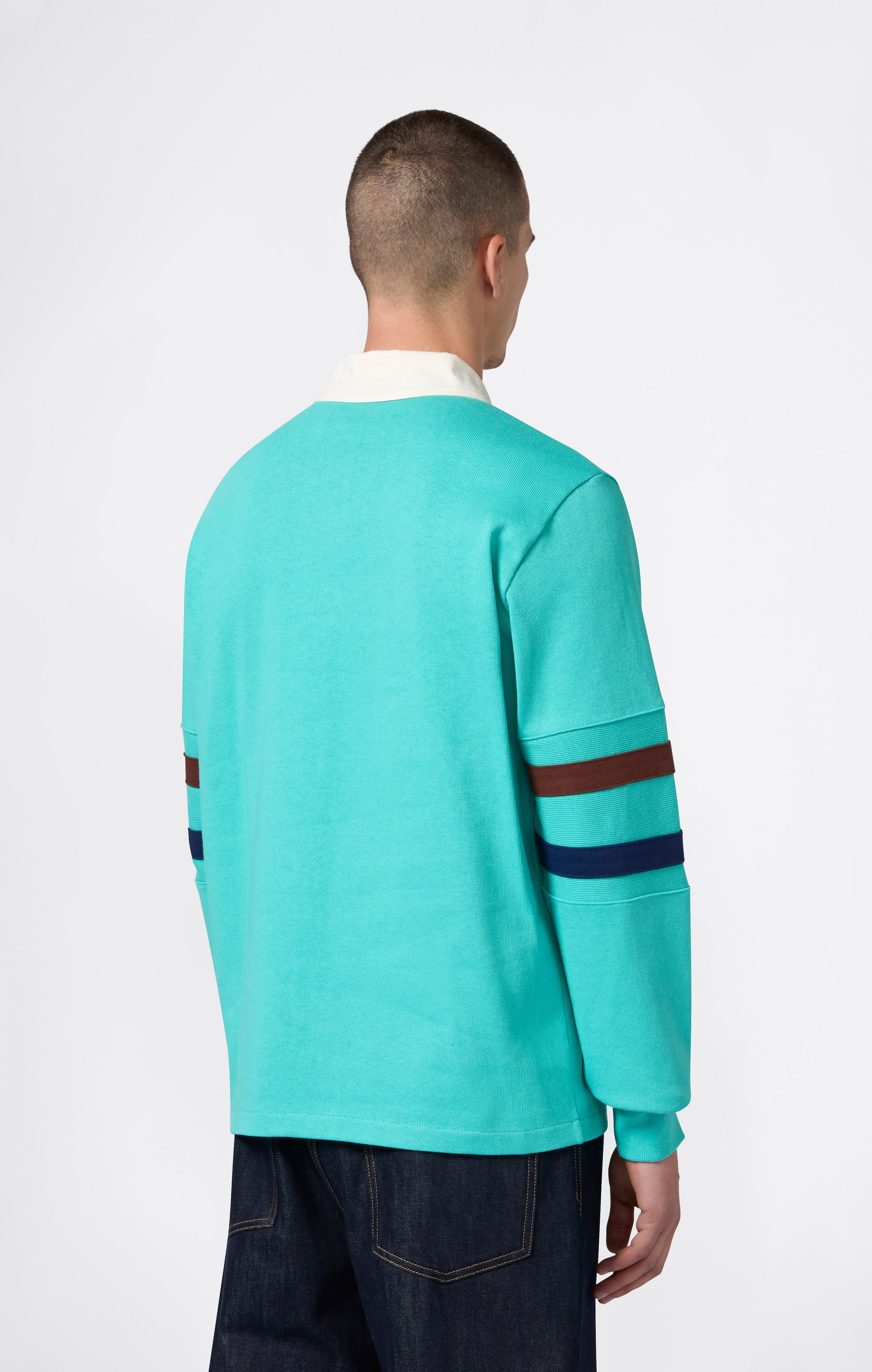 Herren-Poloshirt mit Langarm Index & Archives Island Trees