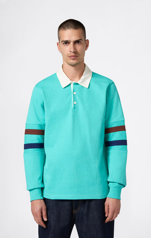 Herren-Poloshirt mit Langarm Index & Archives Island Trees