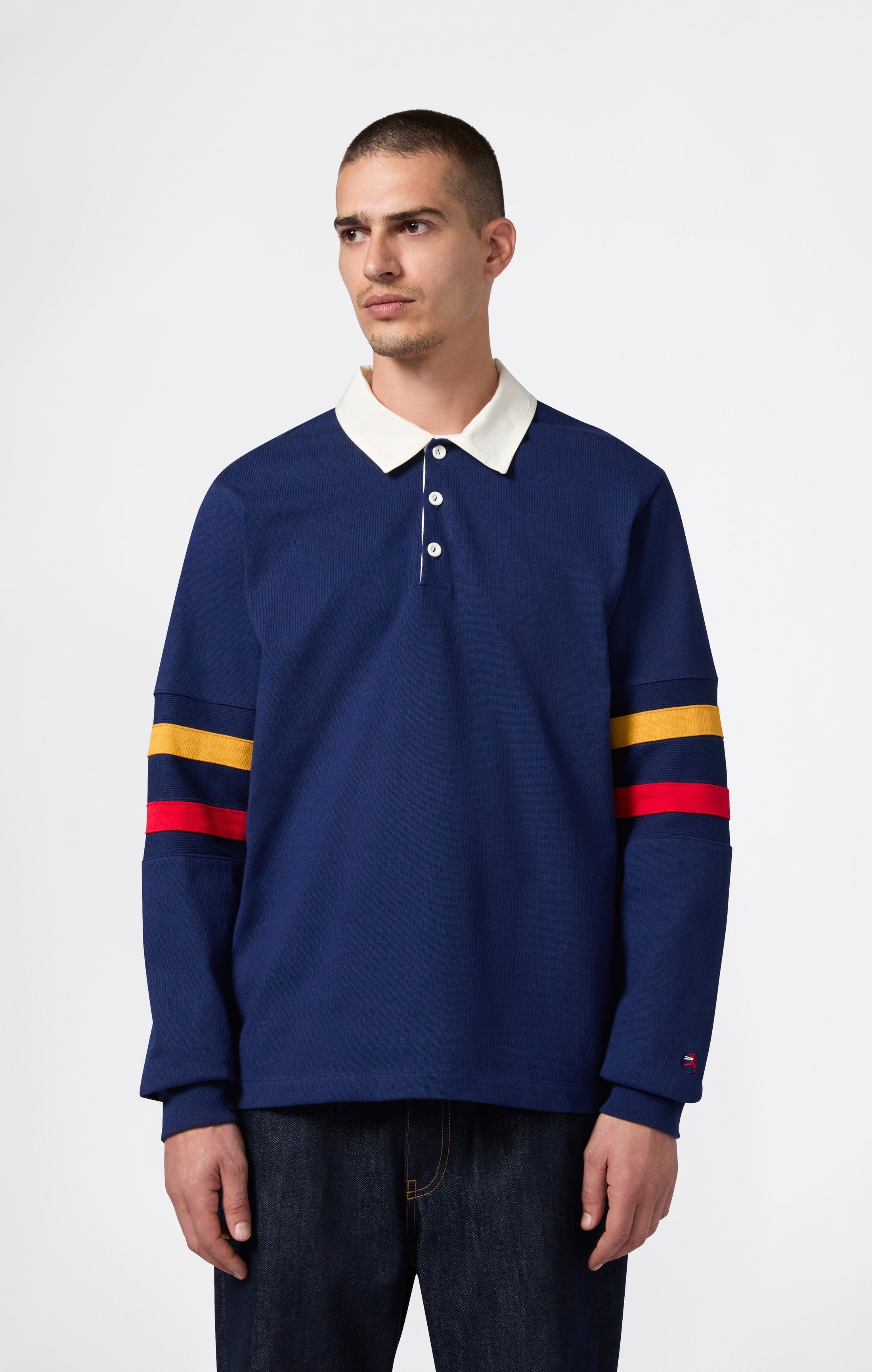 Herren-Poloshirt mit Langarm Index & Archives Island Trees