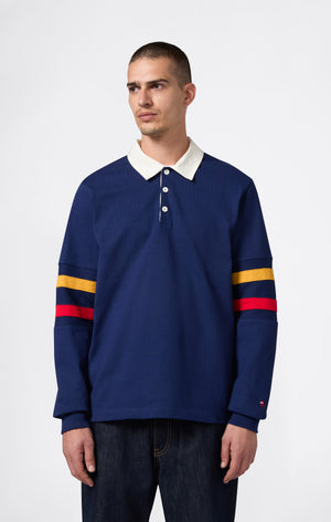 Herren-Poloshirt mit Langarm Index & Archives Island Trees