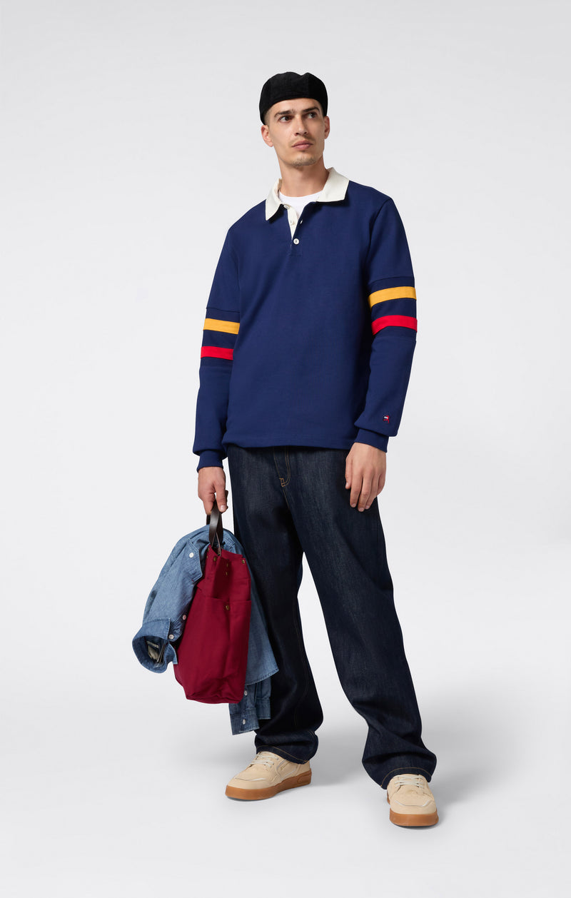 Herren-Poloshirt mit Langarm Index & Archives Island Trees