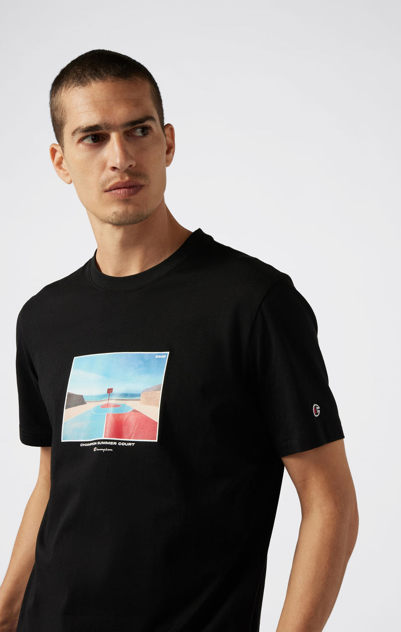 T-Shirt C-Table für Herren mit Printmotiv hinten