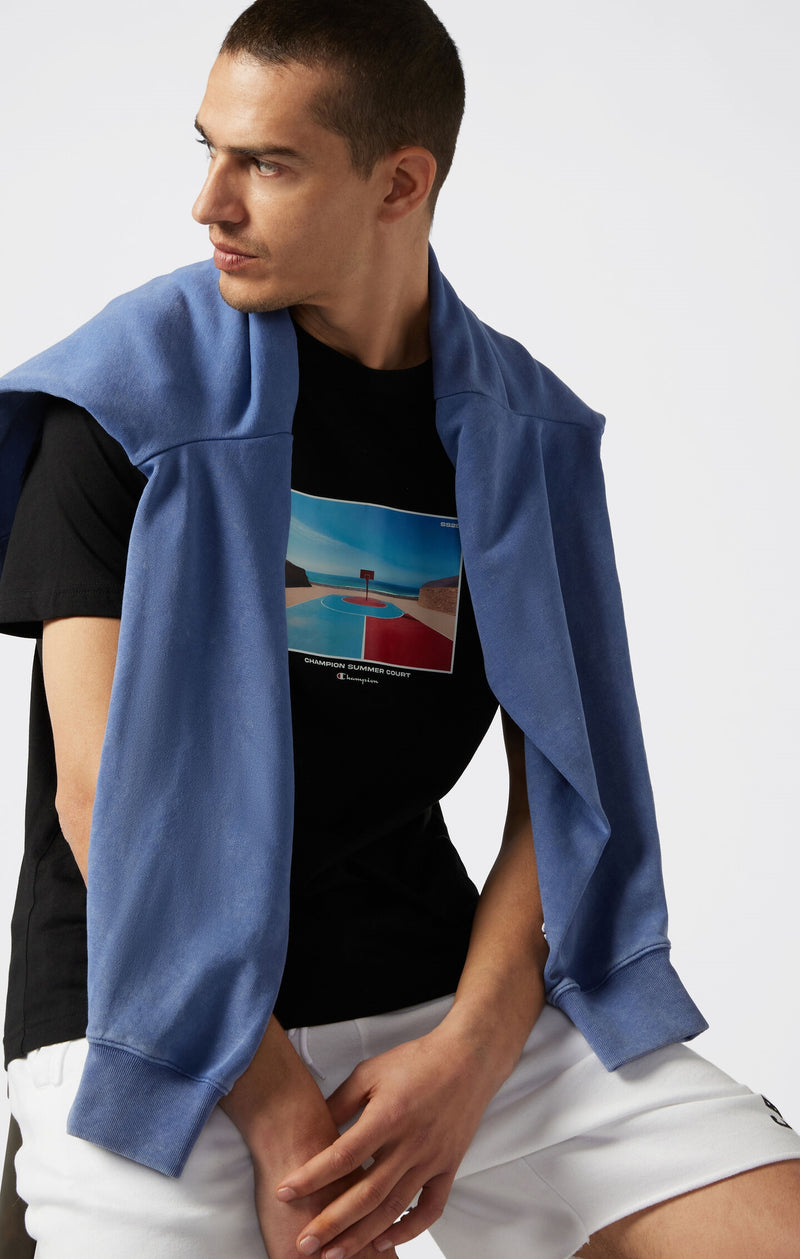 T-Shirt C-Table für Herren mit Printmotiv hinten