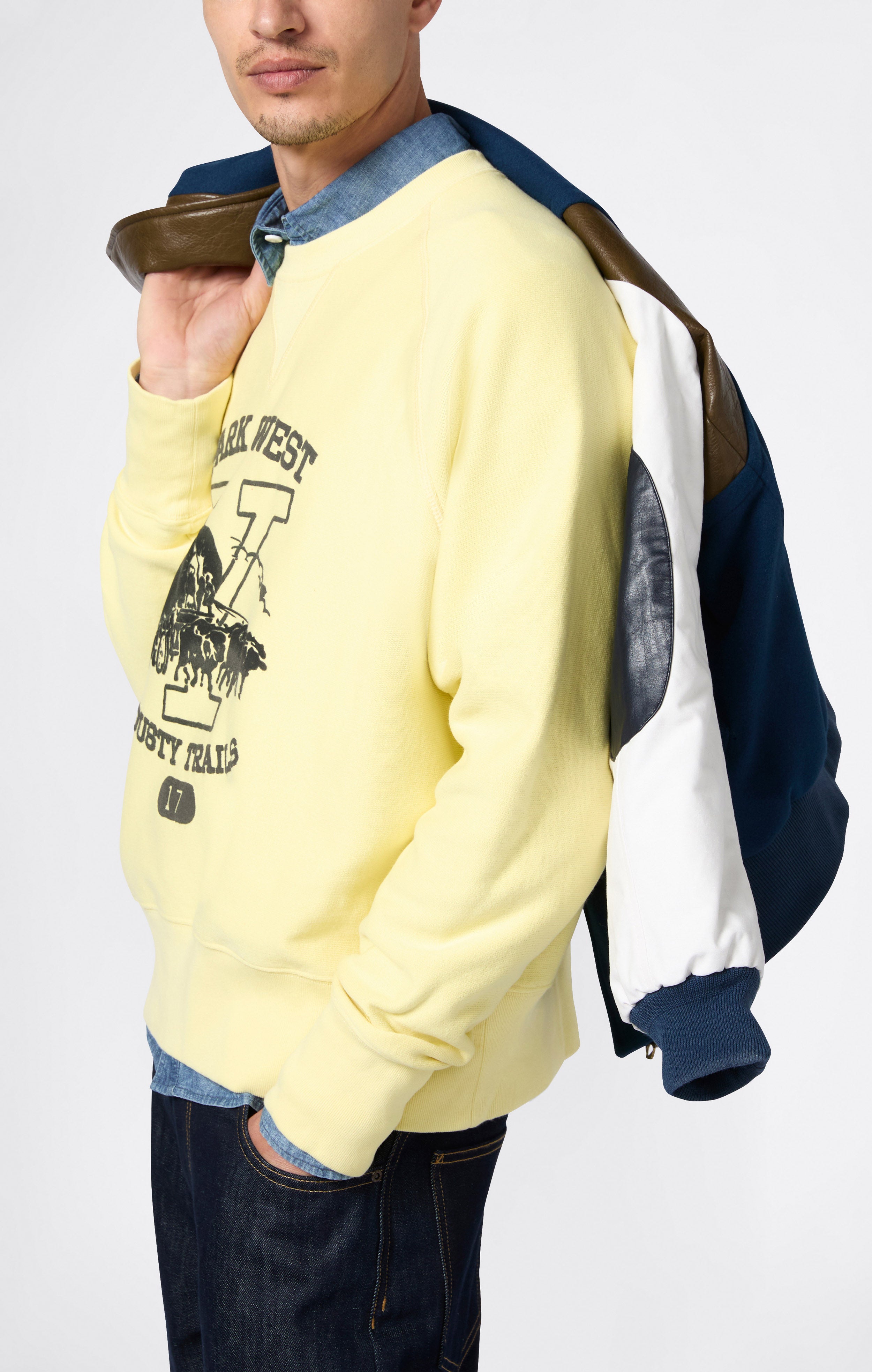 Felpa Da Uomo Con Interno Felpato Reverse Weave Index & Archives Sunset