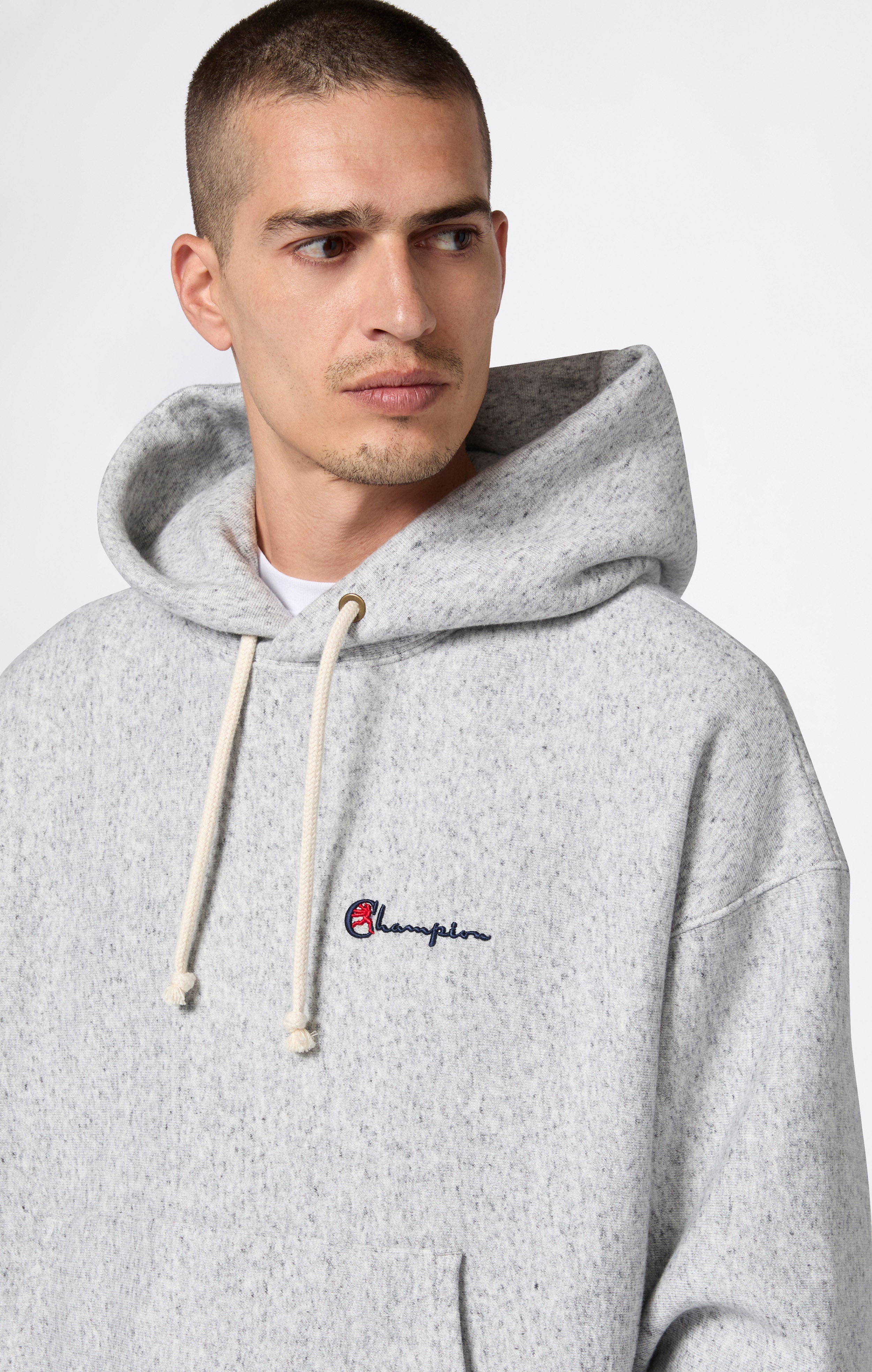 Sweat à Capuche pour Homme avec Intérieur Gratté Reverse Weave Index & Archives Lighthouse