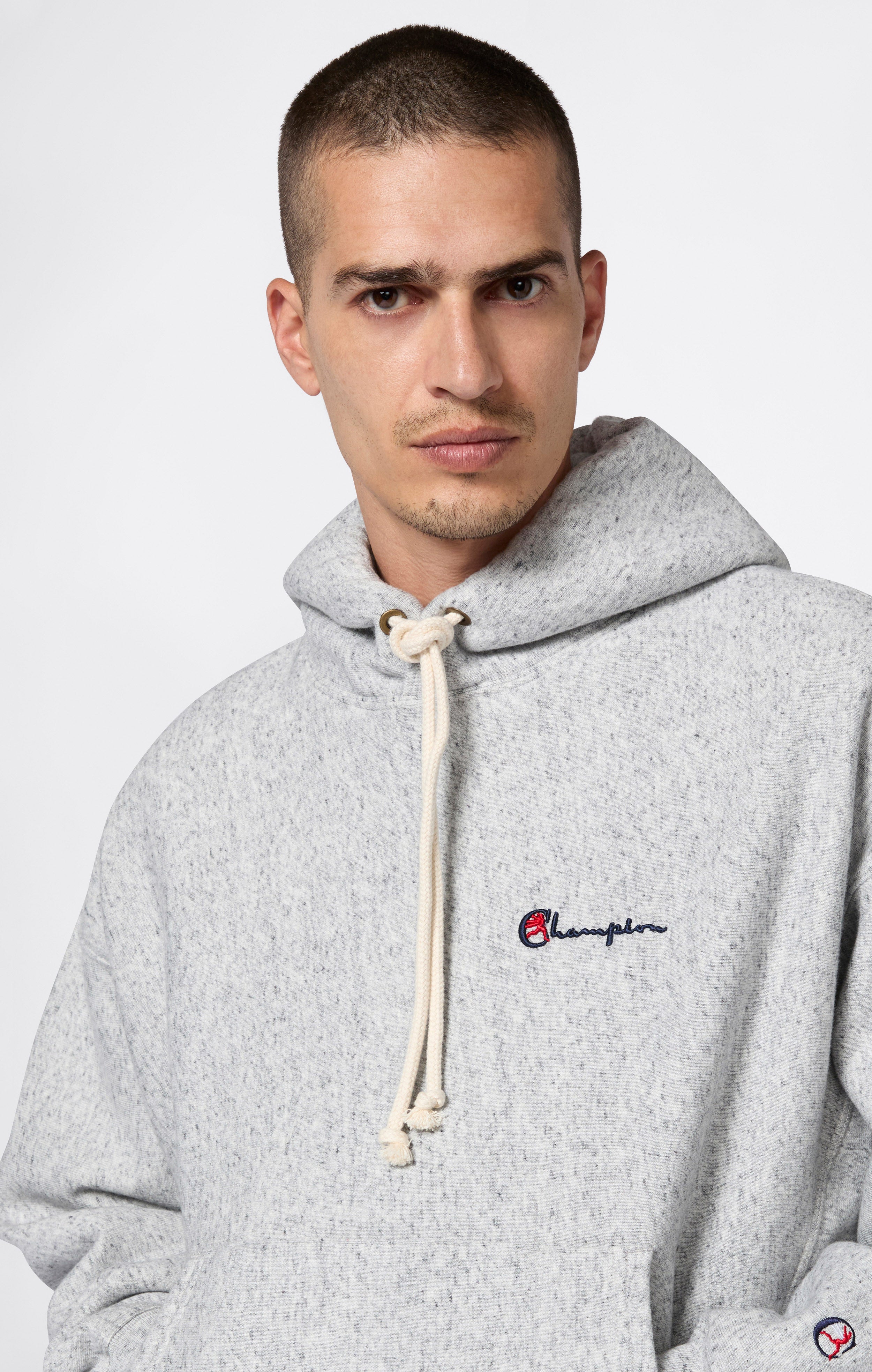 Sweat à Capuche pour Homme avec Intérieur Gratté Reverse Weave Index & Archives Lighthouse