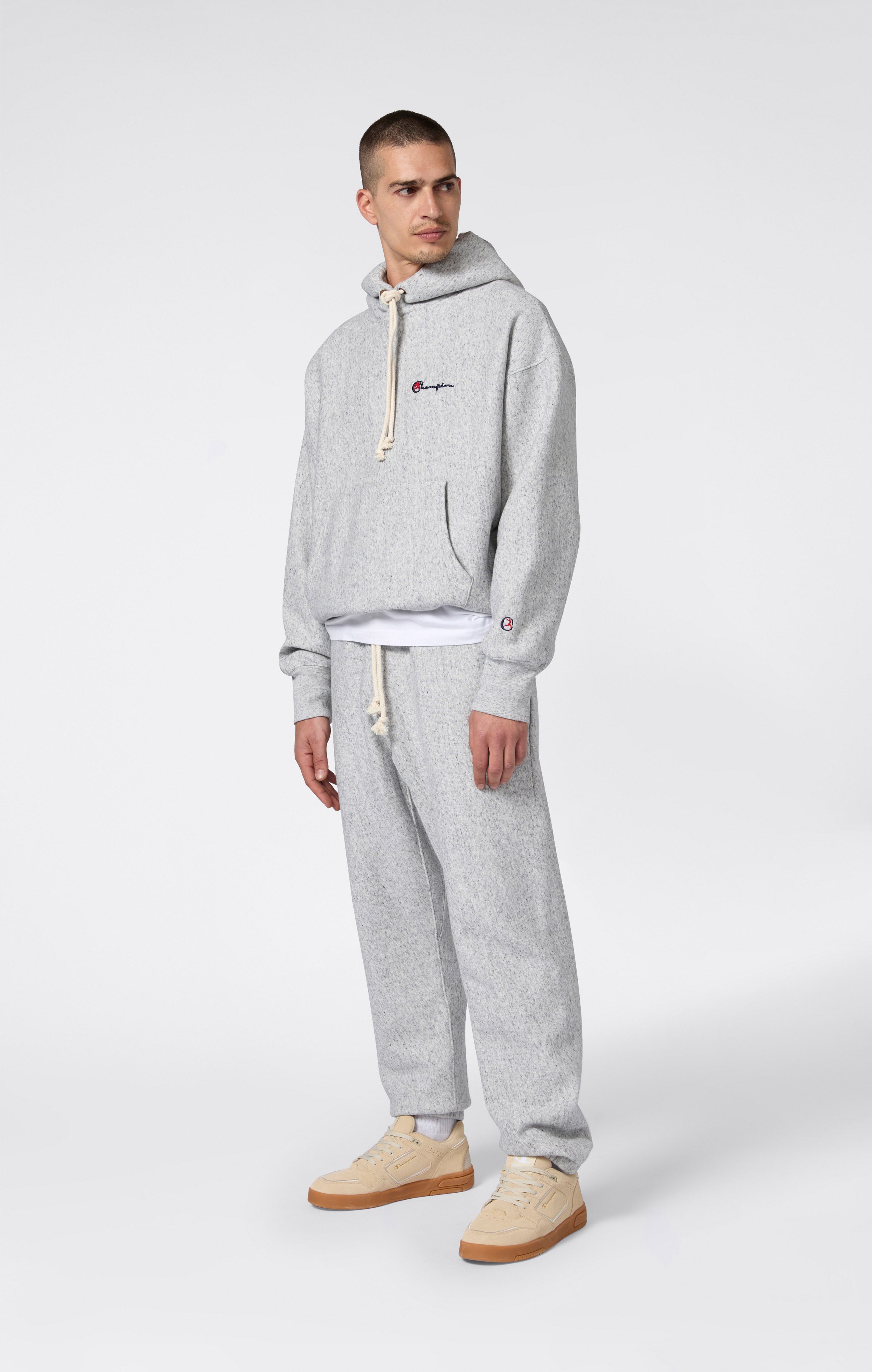 Sweat à Capuche pour Homme avec Intérieur Gratté Reverse Weave Index & Archives Lighthouse