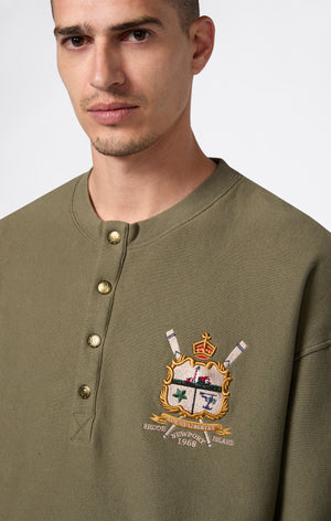 Men’s Fleece Button Sweatshirt Reverse Weave Index & Archives Lighthouse