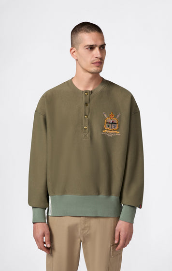 Sweat à Boutons pour Homme avec Intérieur Gratté Reverse Weave Index & Archives Lighthouse