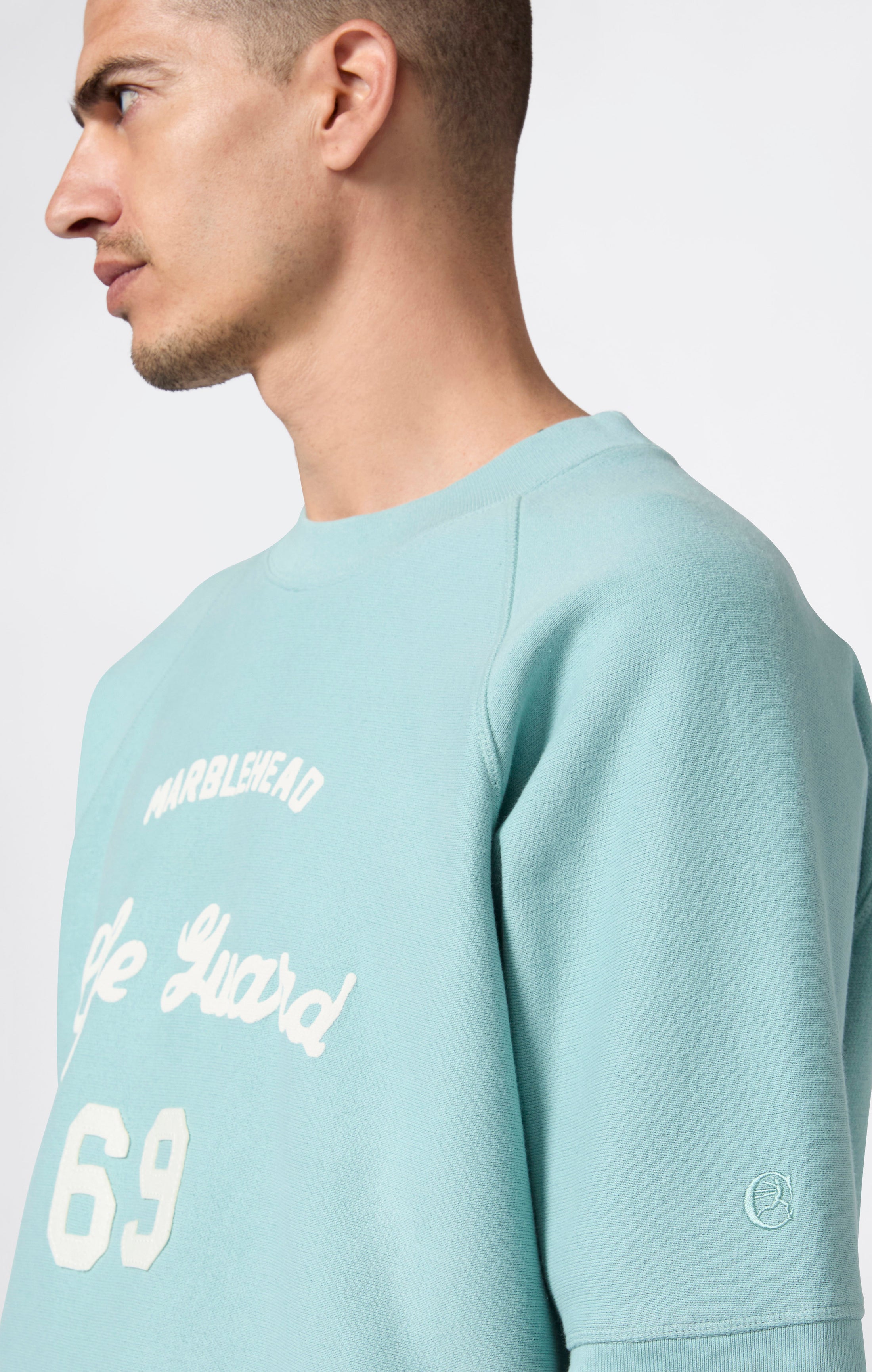Men’s Fleece Short Sleeve Sweatshirt Reverse Weave Index & Archives Lighthouse