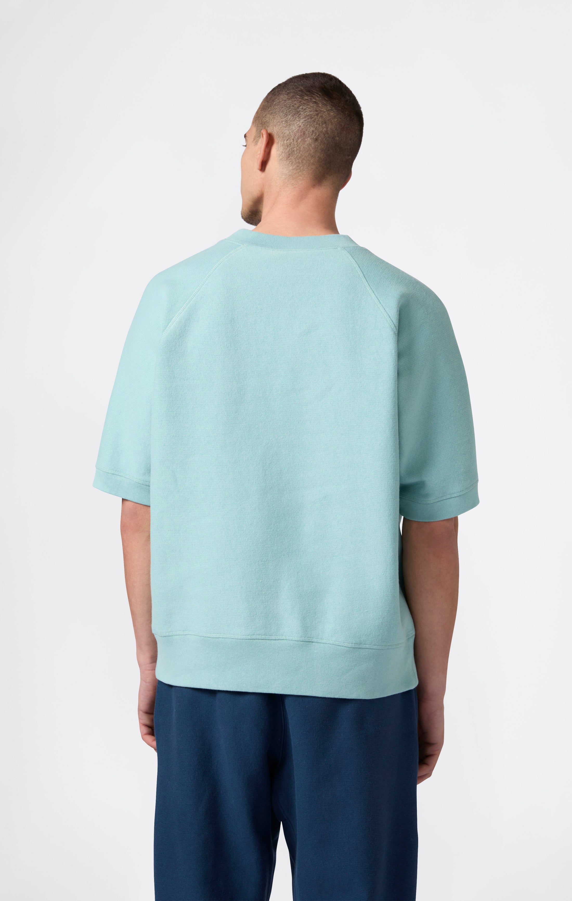 Men’s Fleece Short Sleeve Sweatshirt Reverse Weave Index & Archives Lighthouse