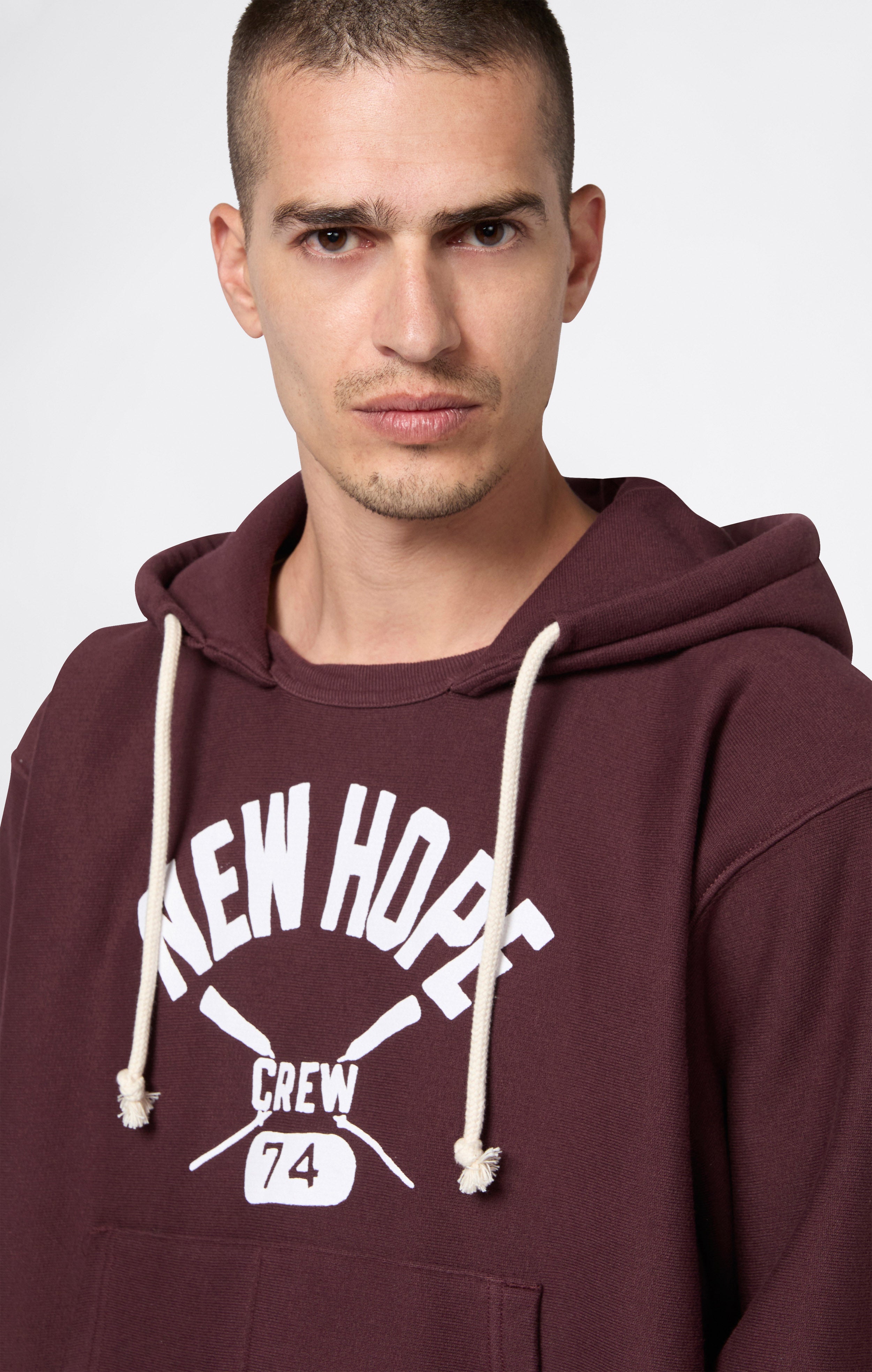 Felpa con Cappuccio da Uomo con Interno Felpato Reverse Weave Index & Archives Lighthouse