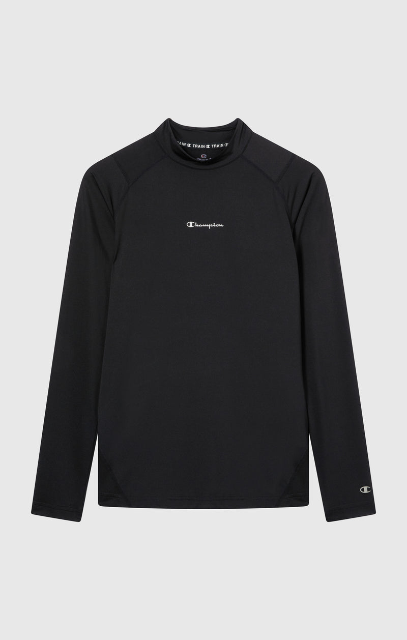 Men’s Quick Dry Mock Neck Long Sleeve T-Shirt
