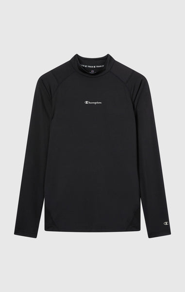 Men’s Quick Dry Mock Neck Long Sleeve T-Shirt