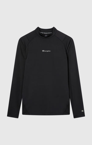 Men’s Quick Dry Mock Neck Long Sleeve T-Shirt