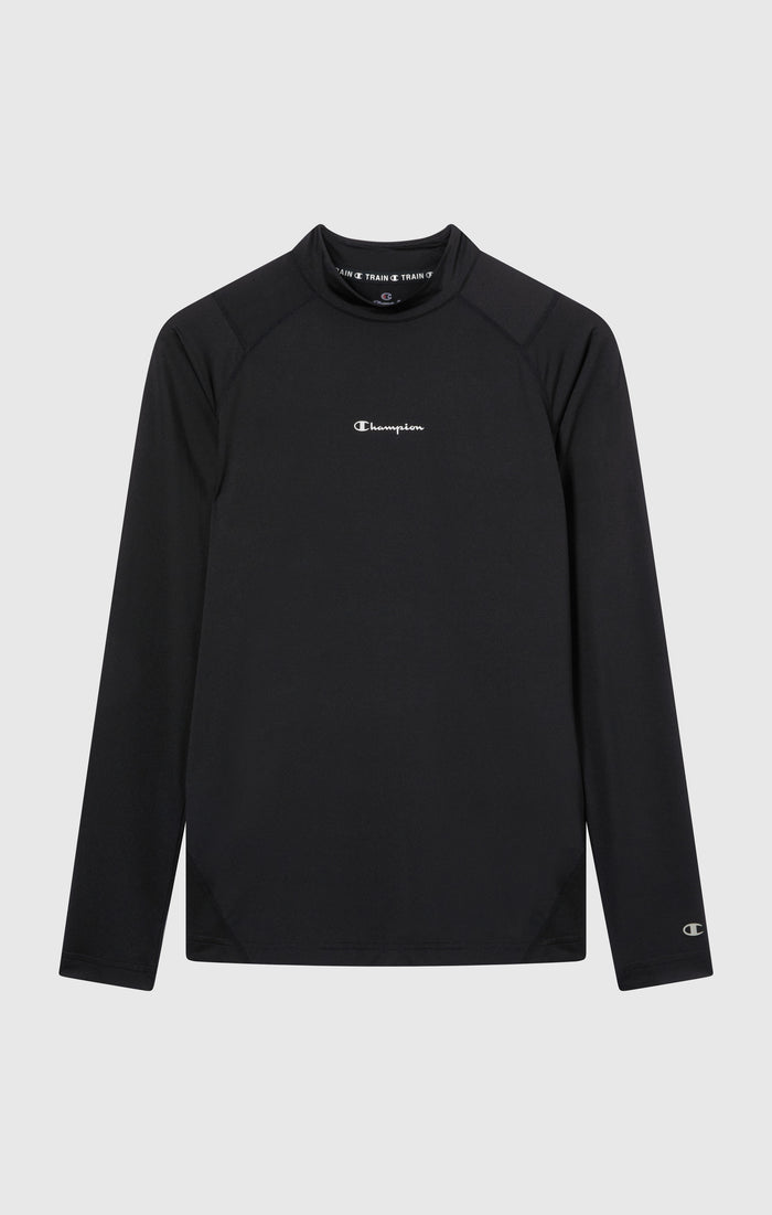 Men’s Quick Dry Mock Neck Long Sleeve T-Shirt
