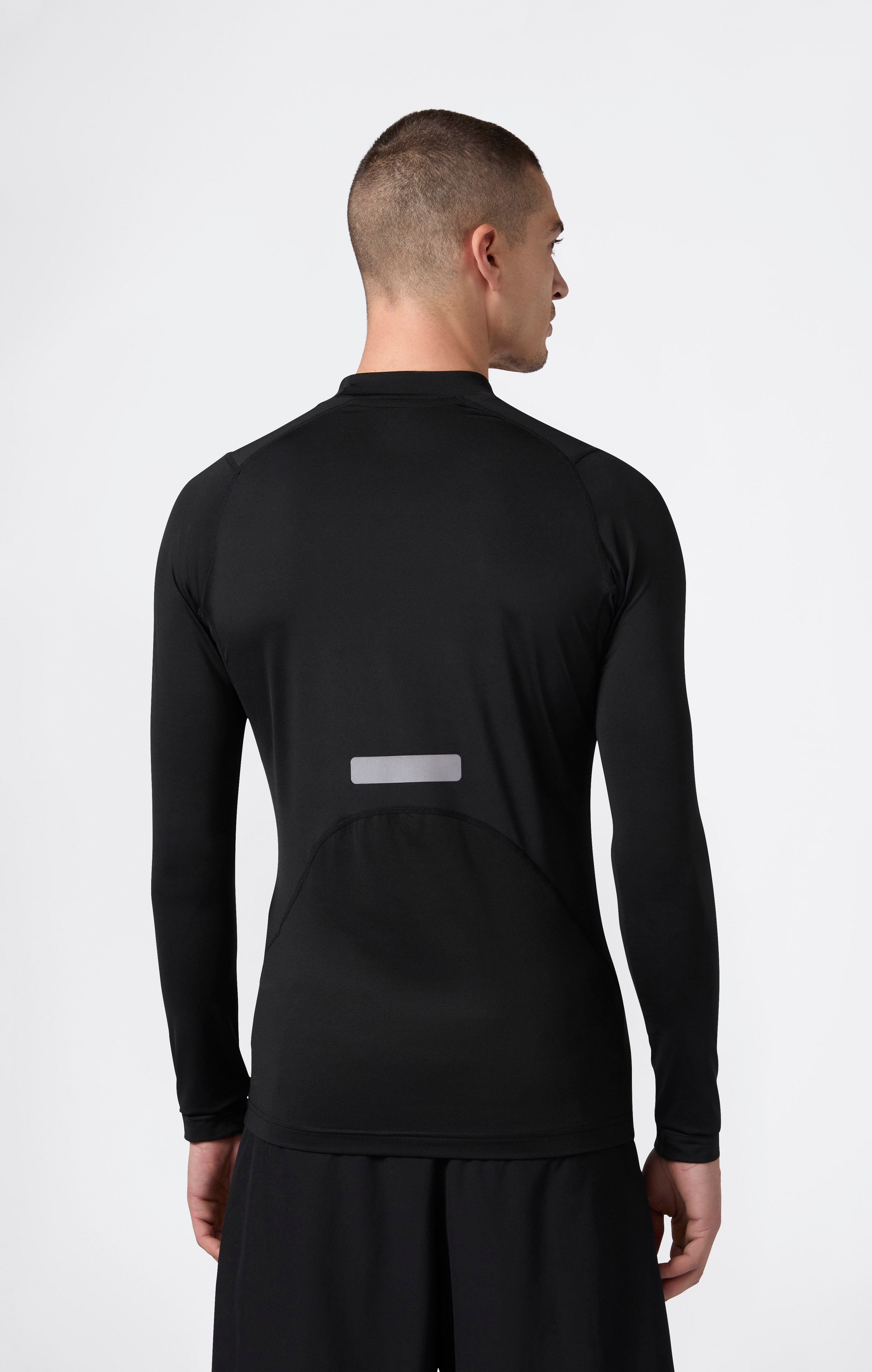 Men’s Quick Dry Mock Neck Long Sleeve T-Shirt