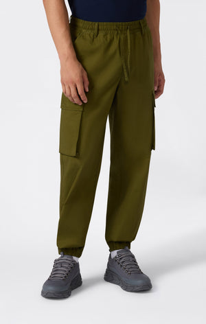 Pantaloni Cargo Uomo Tessuto Intrecciato Icons