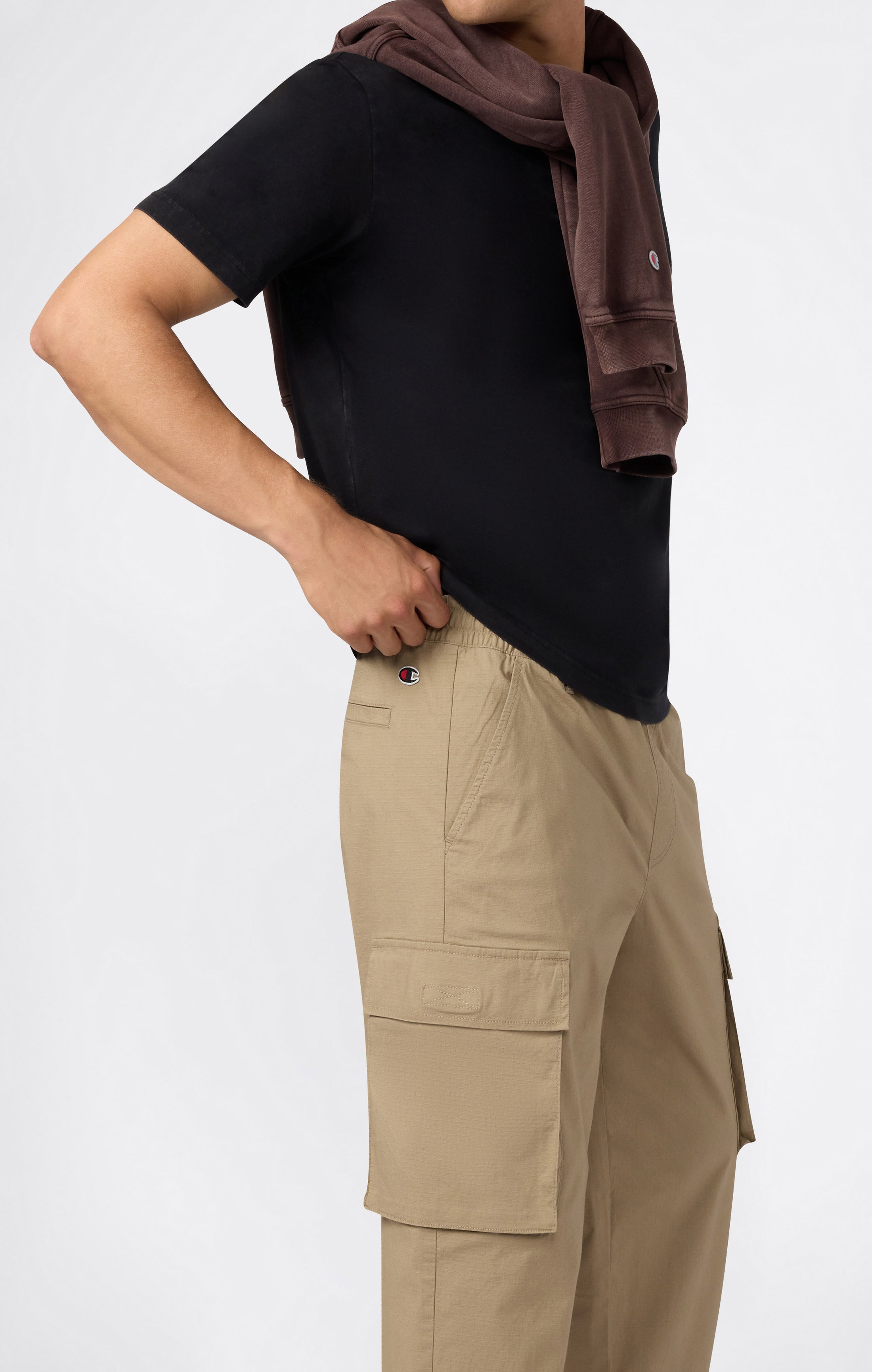 Pantaloni Cargo Uomo Tessuto Intrecciato Icons