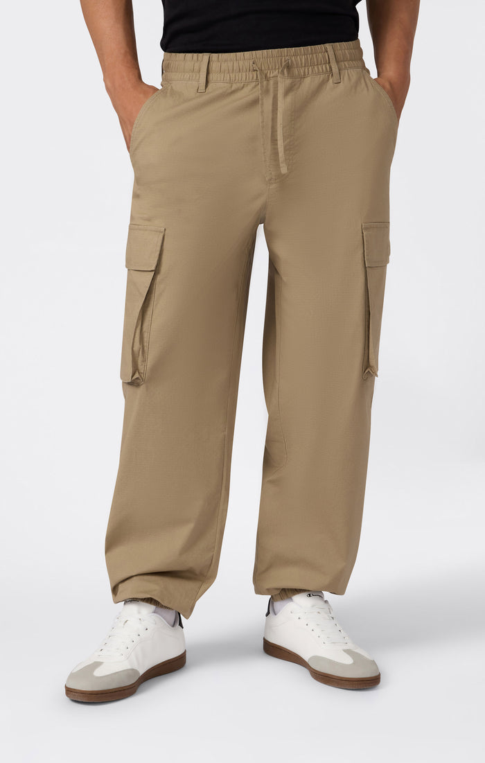 Pantaloni Cargo Uomo Tessuto Intrecciato Icons