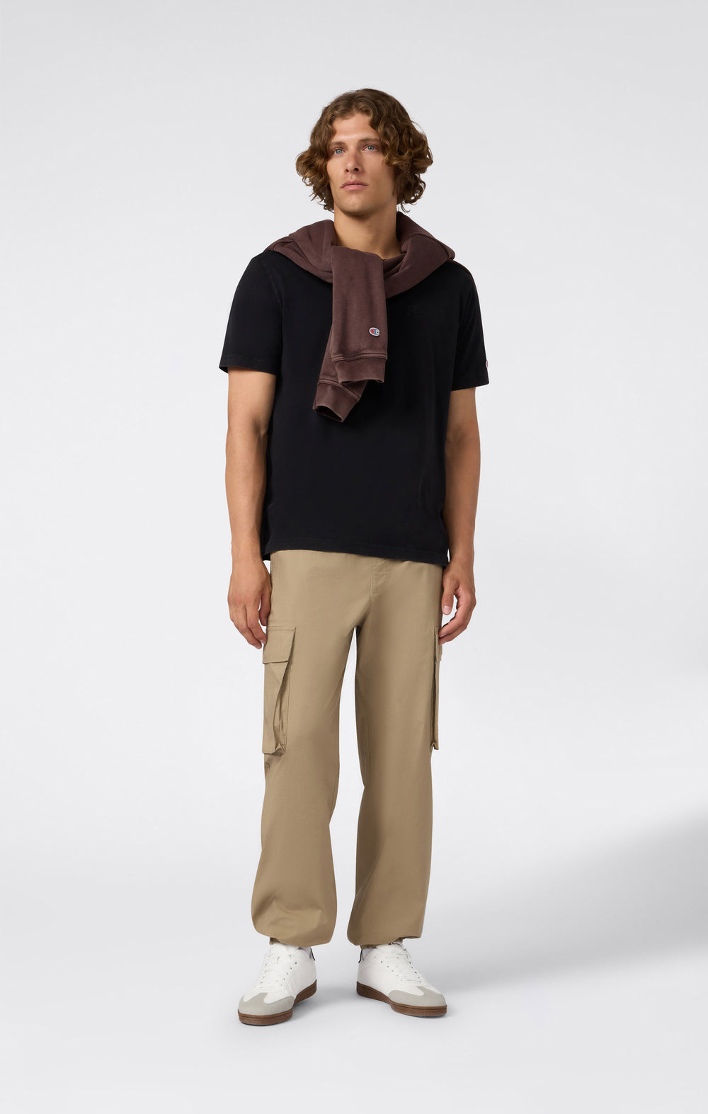 Pantaloni Cargo Uomo Tessuto Intrecciato Icons