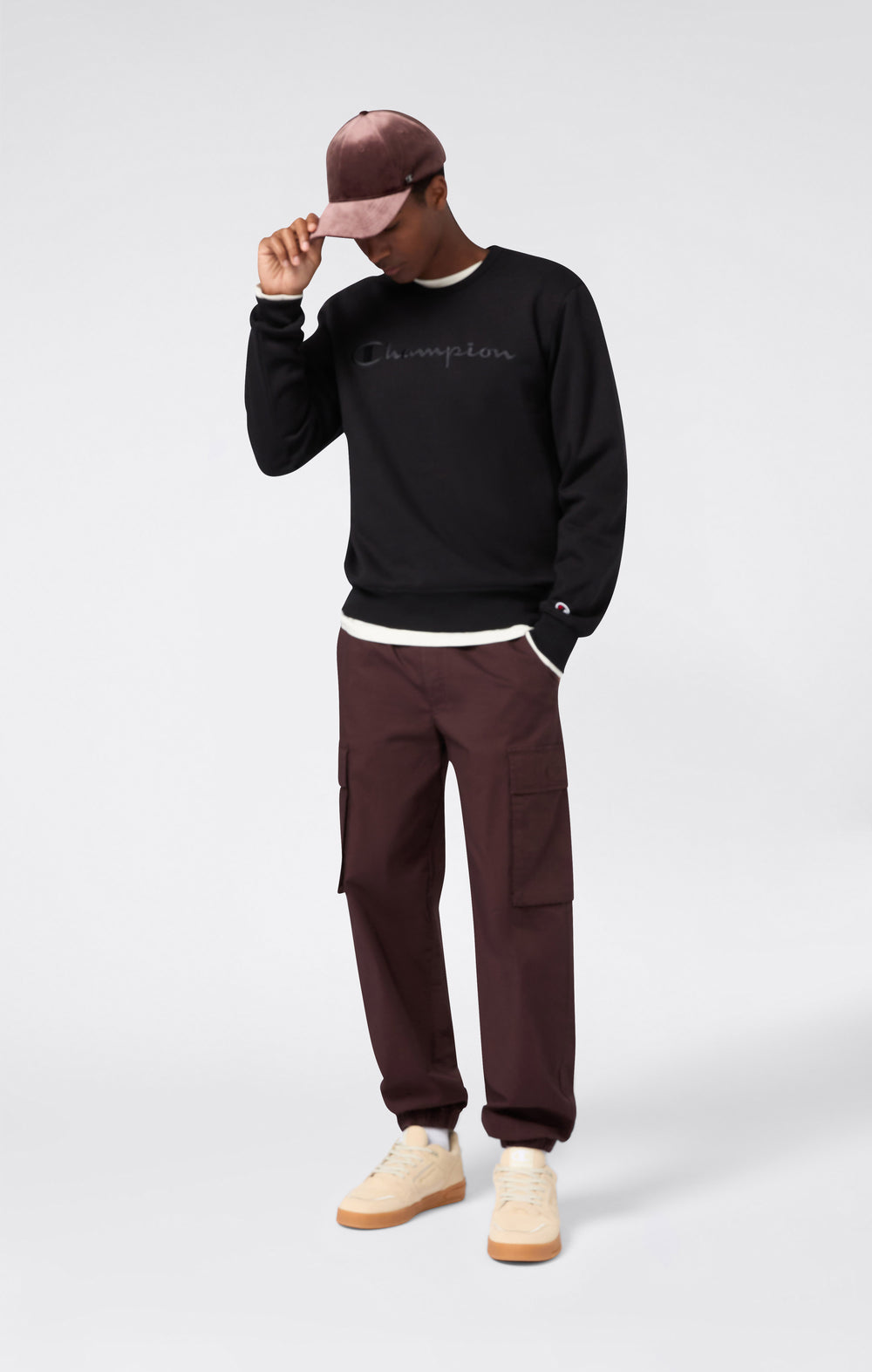 Pantaloni Cargo Uomo Tessuto Intrecciato Icons