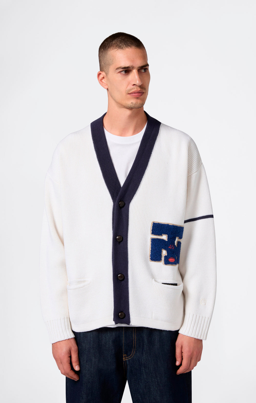 Cardigan da Uomo in Misto Lana Index & Archives Lighthouse