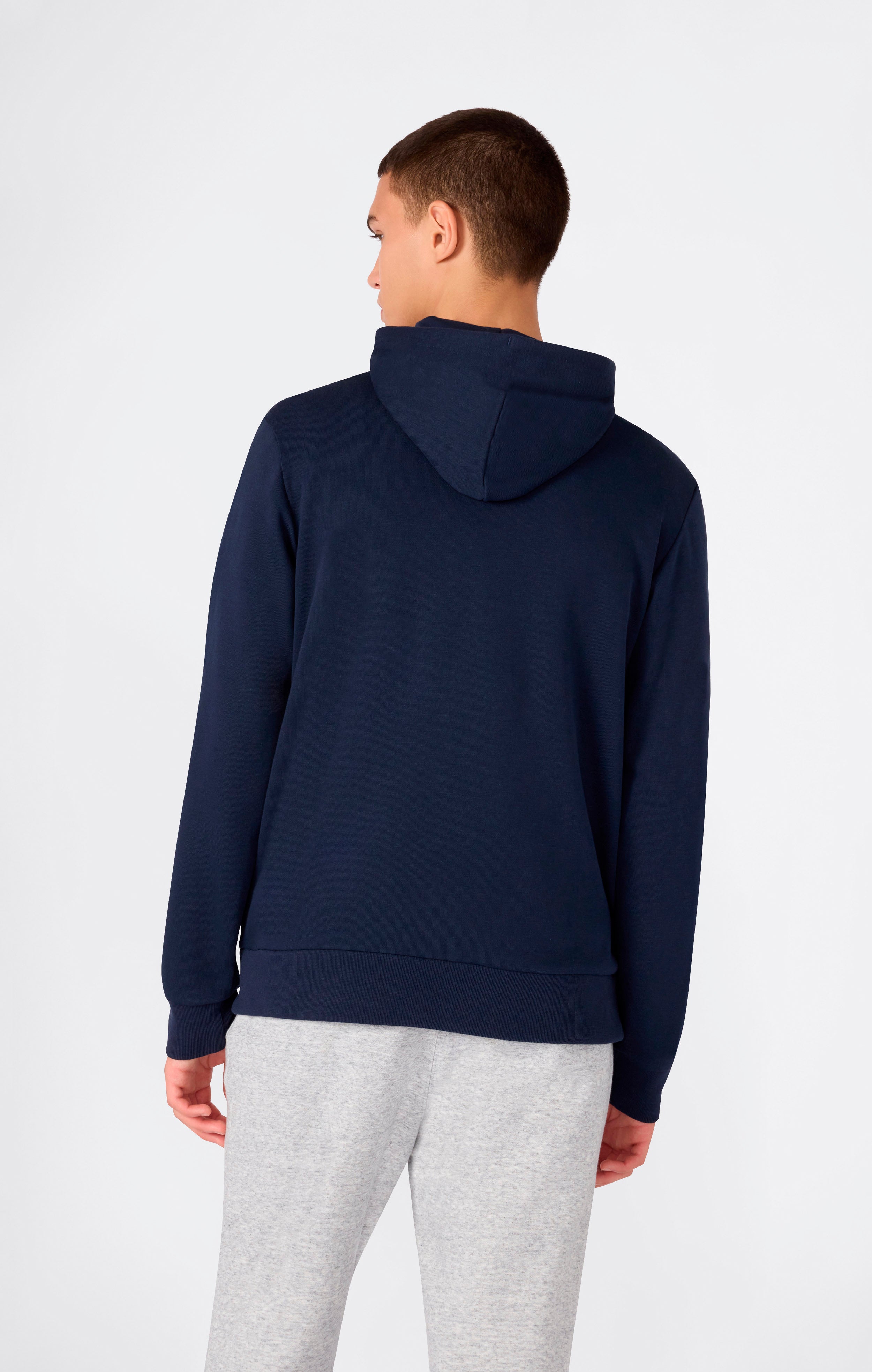 Men’s Lightweight Hooded Sweatshirt with Maxi Printed Logo