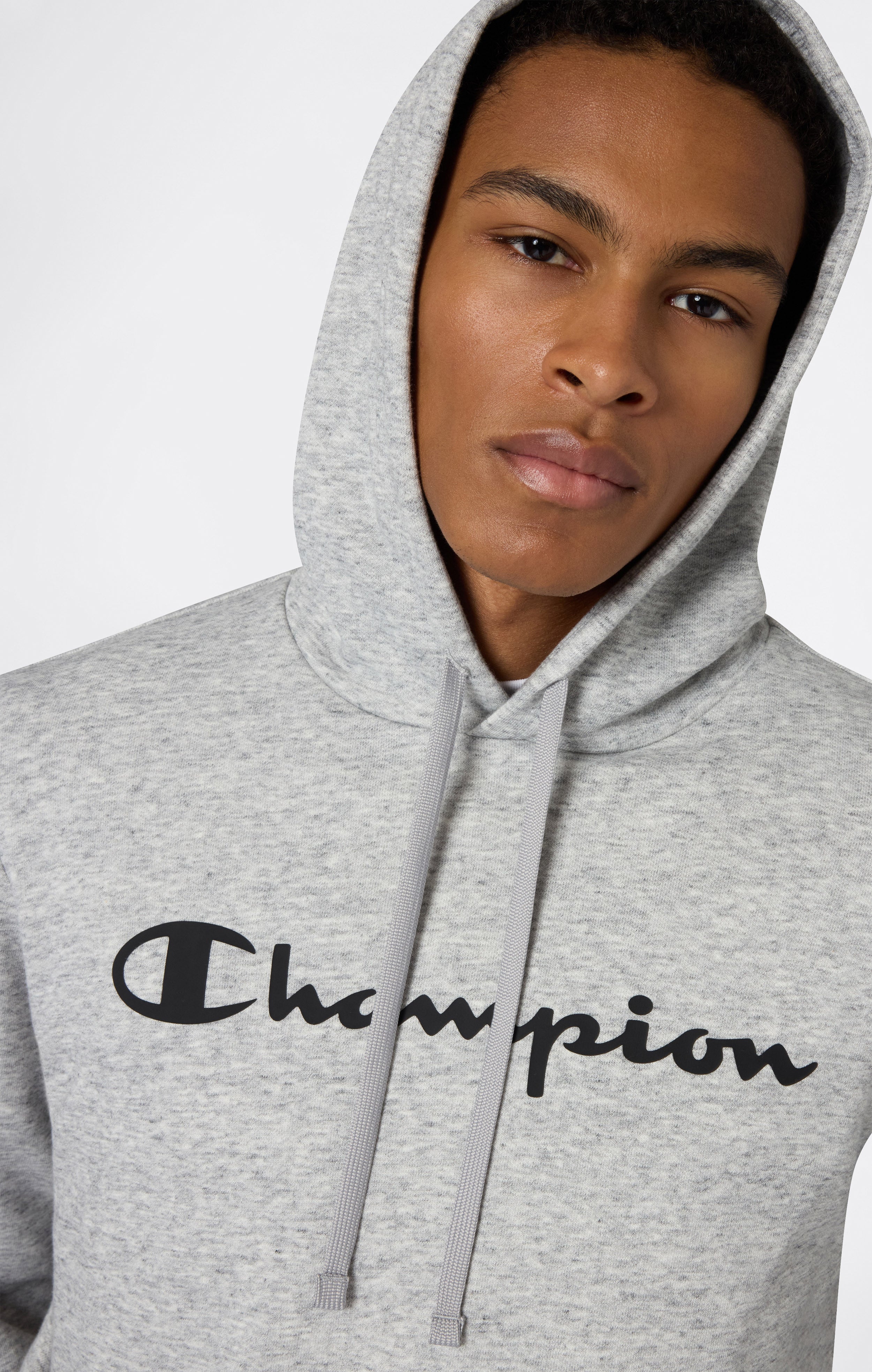 Men’s Lightweight Hooded Sweatshirt with Maxi Printed Logo