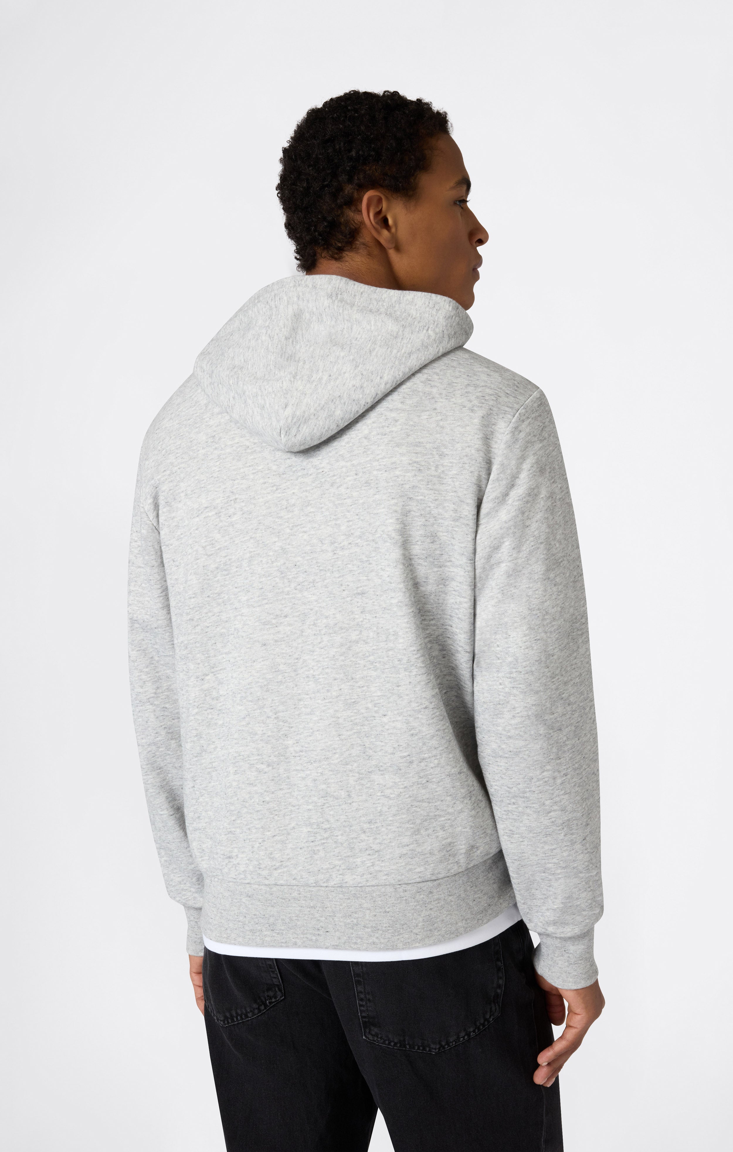 Men’s Lightweight Hooded Sweatshirt with Maxi Printed Logo