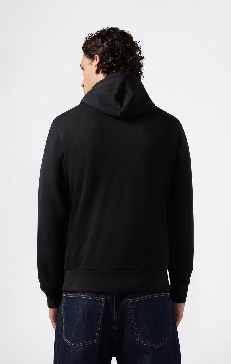 Men’s Lightweight Hooded Sweatshirt with Maxi Printed Logo
