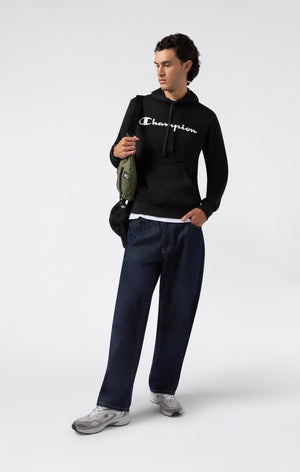 Men’s Lightweight Hooded Sweatshirt with Maxi Printed Logo