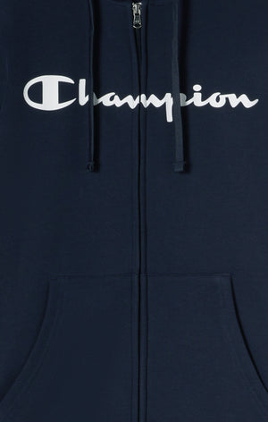 Men’s Lightweight Full Zip Hooded Sweatshirt with Maxi Printed Logo