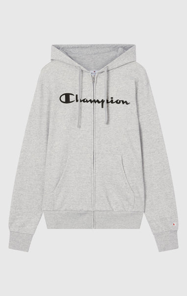 Men’s Lightweight Full Zip Hooded Sweatshirt with Maxi Printed Logo