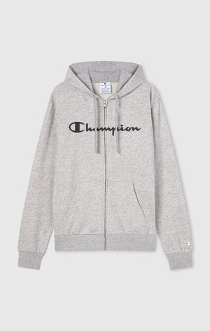 Sweat Léger à Capuche avec Zip Intégral et Maxi Logo Imprimé pour Homme