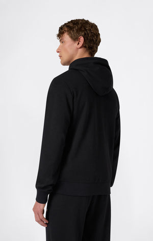 Men’s Lightweight Full Zip Hooded Sweatshirt with Maxi Printed Logo