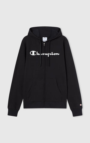 Men’s Lightweight Full Zip Hooded Sweatshirt with Maxi Printed Logo