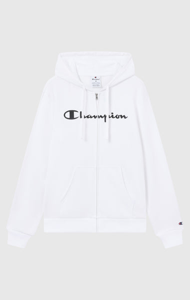 Men’s Lightweight Full Zip Hooded Sweatshirt with Maxi Printed Logo