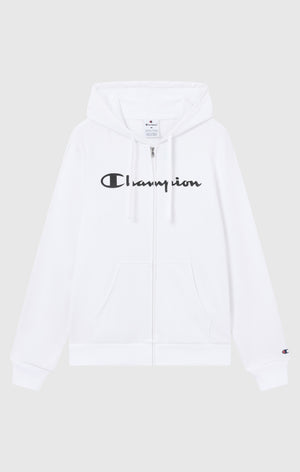Men’s Lightweight Full Zip Hooded Sweatshirt with Maxi Printed Logo