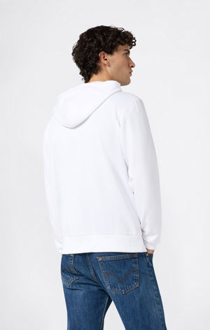 Men’s Lightweight Full Zip Hooded Sweatshirt with Maxi Printed Logo