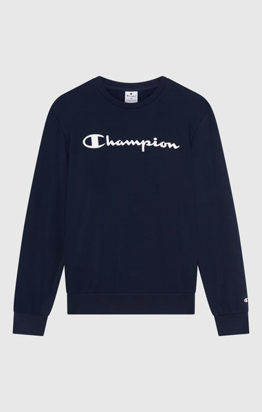 Men’s Lightweight Crewneck Sweatshirt with Maxi Printed Logo