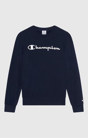 Felpa Leggera Girocollo con Maxi Logo Stampato da Uomo