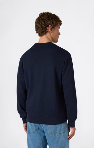 Felpa Leggera Girocollo con Maxi Logo Stampato da Uomo